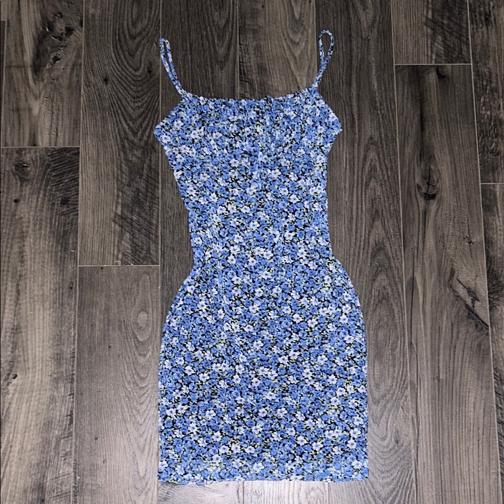 Floral Blue Dress